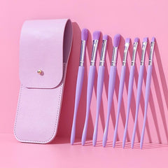8PCS Professional Makeup Brush Set Lavender