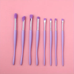 8PCS Professional Makeup Brush Set Lavender