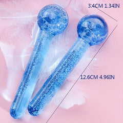 Glitter Ice Globes for Facials Cooling Ice Balls for Face and Eyes
