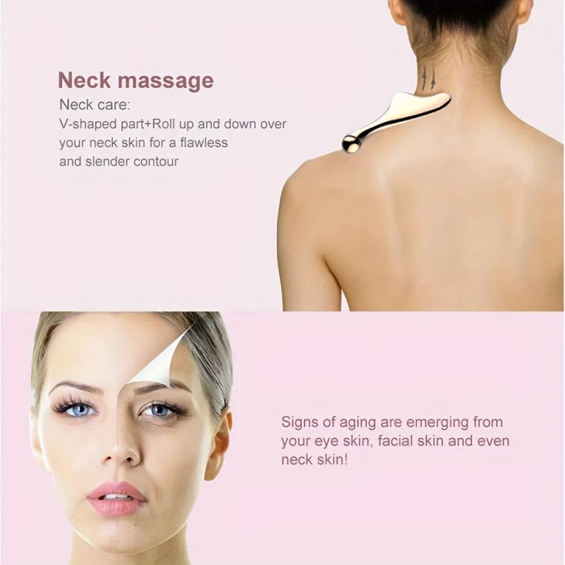 24k Plated Facial Massager Double Head Scraping Eye Massager