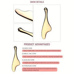 24k Plated Facial Massager Double Head Scraping Eye Massager