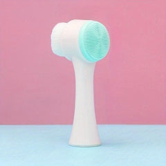2-in-1 Facial Cleansing Brush Silicone Face Scrubber