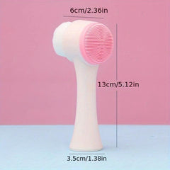 2-in-1 Facial Cleansing Brush Silicone Face Scrubber