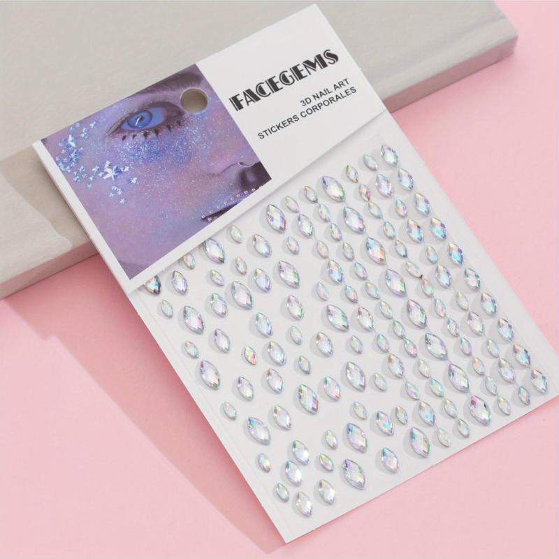 Rhinestone Eye Stickers Pearl Patch Acrylic Decoration Stickers