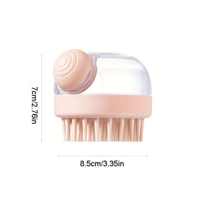 Bath Brush Shampoo Brush Soap Dispenser Exfoliating Body Scrub Brush