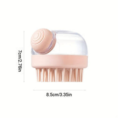 Bath Brush Shampoo Brush Soap Dispenser Exfoliating Body Scrub Brush