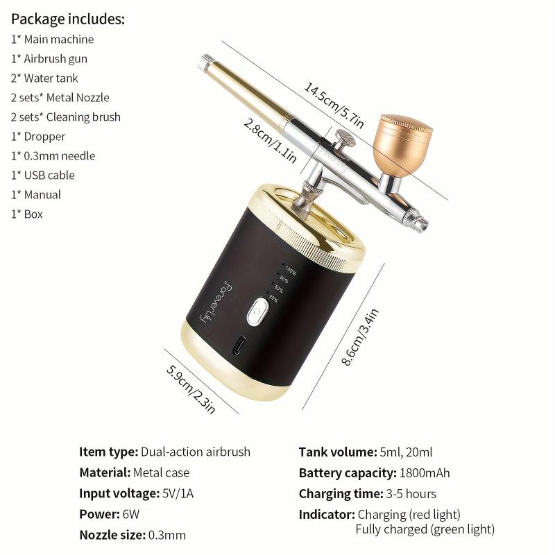 Air Brush Makeup Spray Gun 0 03mm for Body Art Painting Manicure Skincare