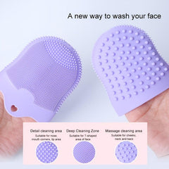 Soft Silicone Face Cleansing Brush Face Exfoliator Blackhead Acne Pore Pad