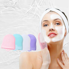 Soft Silicone Face Cleansing Brush Face Exfoliator Blackhead Acne Pore Pad