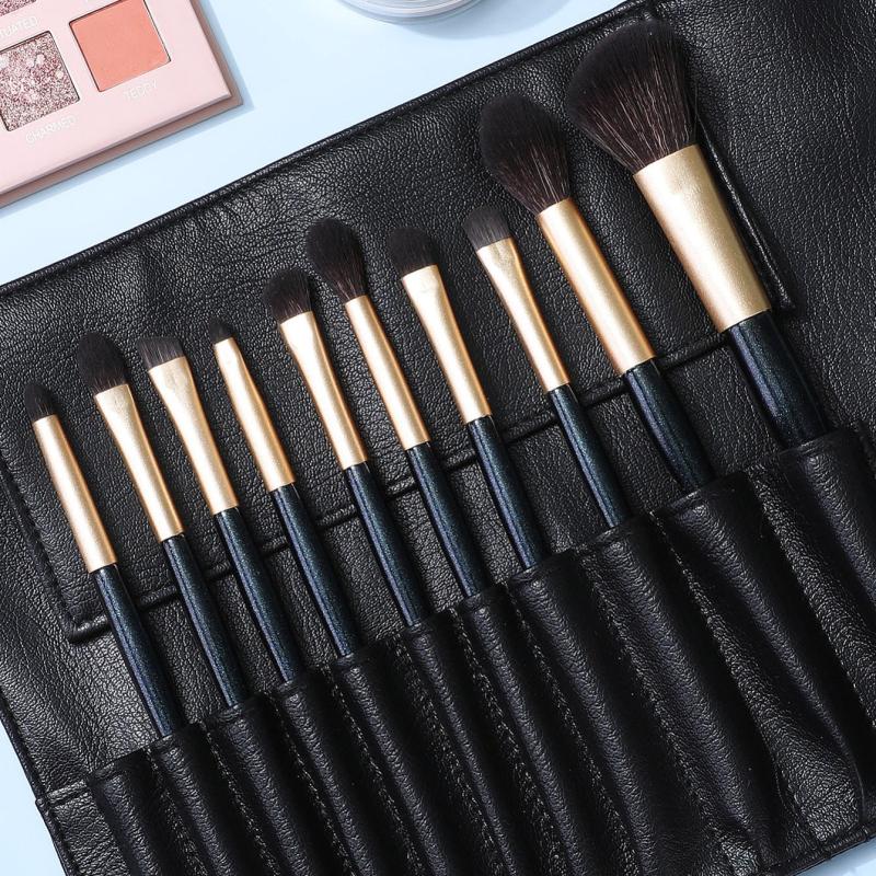 11pcs High Cosmetic Brushes Set with Storage Bag
