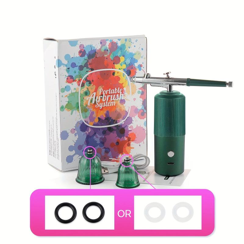 Airbrush Air Pump Set Oxygen Injector Mini Air Compressor Kit