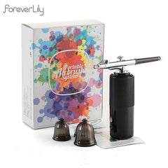 Airbrush Air Pump Set Oxygen Injector Mini Air Compressor Kit
