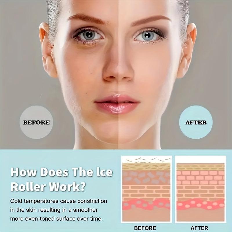 Ice Roller For Face And Eyes Facial Skin Care Tools With Case 2 In 1
