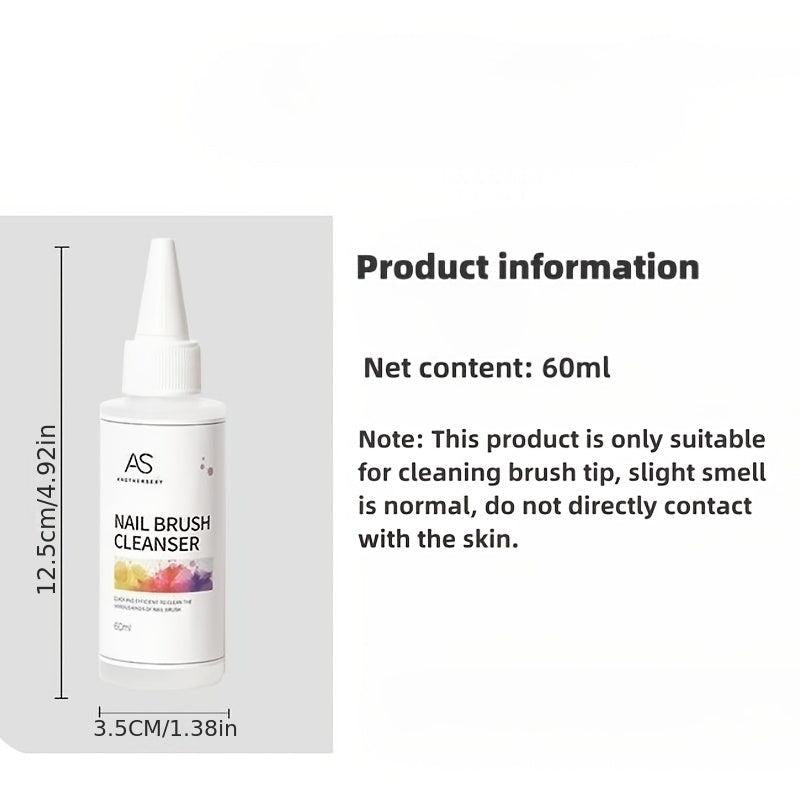 60ml Nail Brush Cleaner for Nail Art Extension Gel Manicure