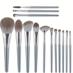 14-Piece Green Cloud Makeup Brush Set for Beginners