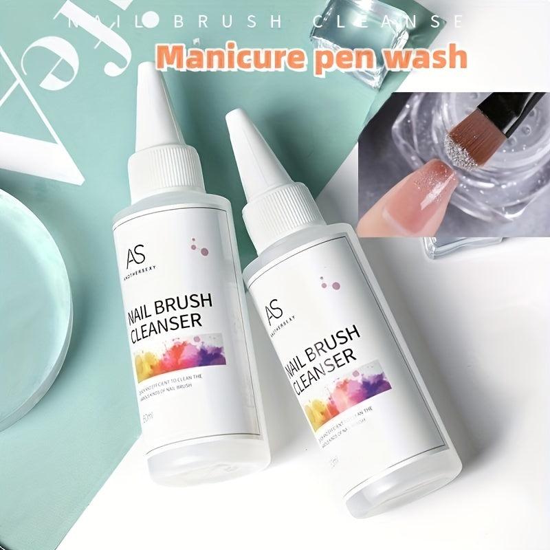 Nail Brush Cleaner 60ml Solution Deep Clean Shampoo