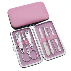 7PCS Manicure Set Stainless Steel Nail Clipper Set with Portable Travel Case