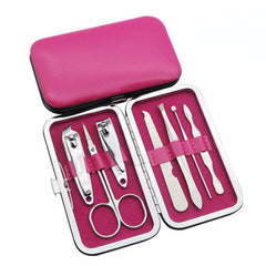 7PCS Manicure Set Stainless Steel Nail Clipper Set with Portable Travel Case