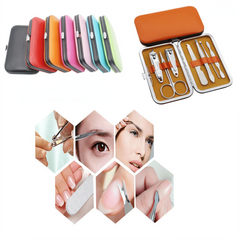 7PCS Manicure Set Stainless Steel Nail Clipper Set with Portable Travel Case