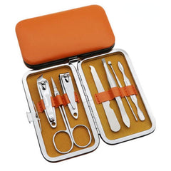 7PCS Manicure Set Stainless Steel Nail Clipper Set with Portable Travel Case