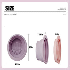 Makeup Brush Cleaning Pad Silicone Cosmetic Puff Cleaning
