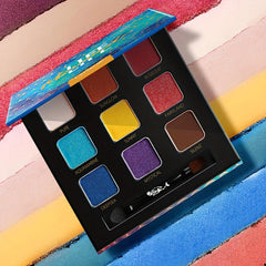 Mermaid Eyeshadow Palette Coral Tone Natural Pearly Polarized Finish