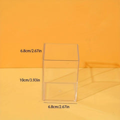 Clear Pen & Makeup Brush Holder for Desk Organization at Office School Home