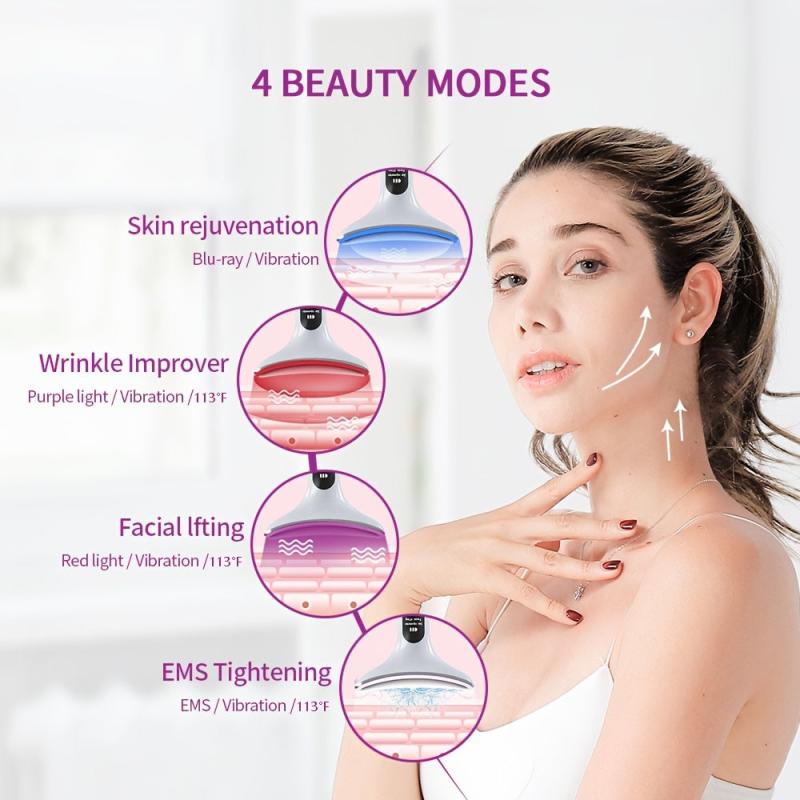 Neck & Face Beauty Device 3 Colors Skin Tighten Reduce Double Chin
