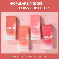 Matte Lip Glaze Set Waterproof Smudge Proof Lip Gloss