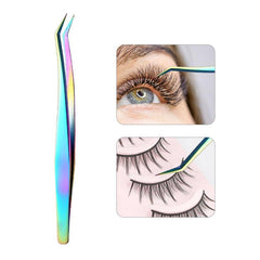 Colorful Eyelash Extensions Tweezers Stainless Steel Lash Tweezers