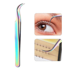 Colorful Eyelash Extensions Tweezers Stainless Steel Lash Tweezers