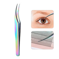 Colorful Eyelash Extensions Tweezers Stainless Steel Lash Tweezers