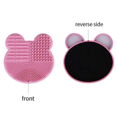 Silicone Makeup Brush Cleaning Mat with Sponge Clean Wet & Dry Brushes