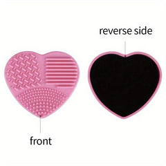 Silicone Makeup Brush Cleaning Mat with Sponge Clean Wet & Dry Brushes