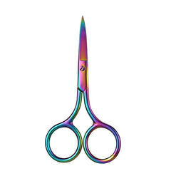 Stainless Steel Eyebrow Scissors Round Head Safety Nose Hair Scissors