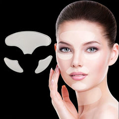 3pcs Silicone Facial Wrinkle Patches Reduce Forehead & Eye Lines Instantly
