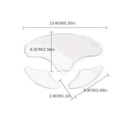 3pcs Silicone Facial Wrinkle Patches Reduce Forehead & Eye Lines Instantly