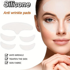 3pcs Silicone Facial Wrinkle Patches Reduce Forehead & Eye Lines Instantly