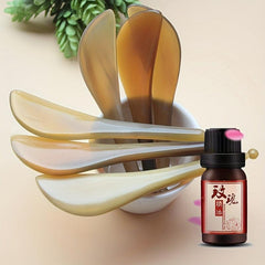 Eye Cream Massage Stick & Rose Essential Set with Gua Sha Board