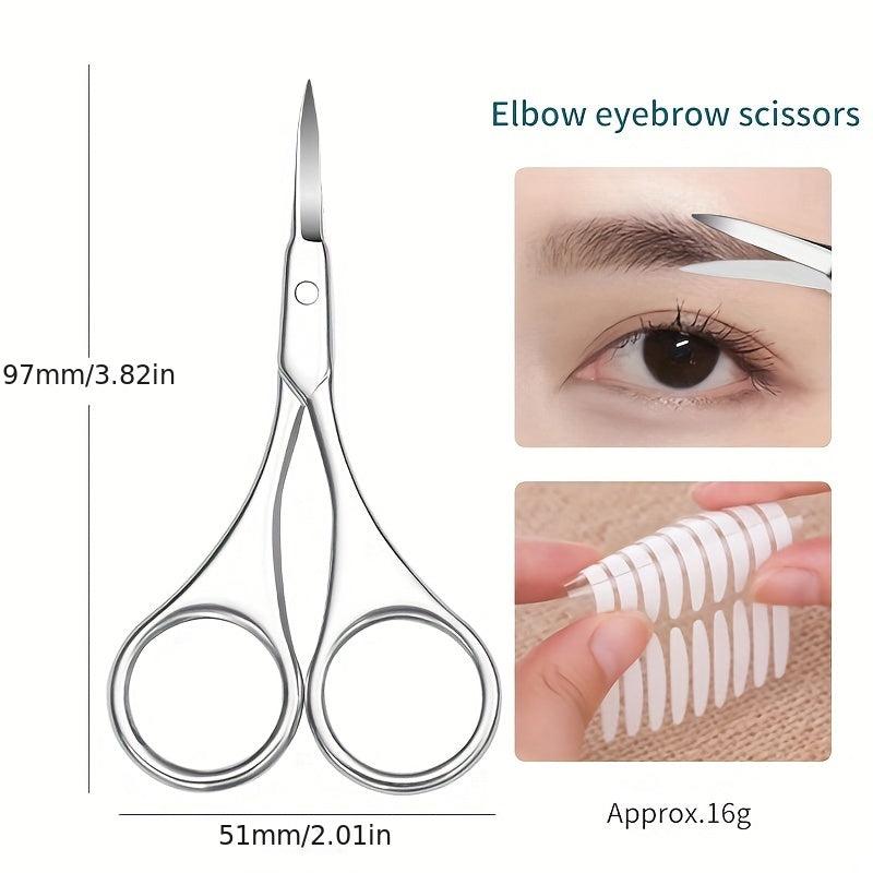 Eyebrow & Nose Hair Scissors Comfort Grip Handle Facial Hair Grooming