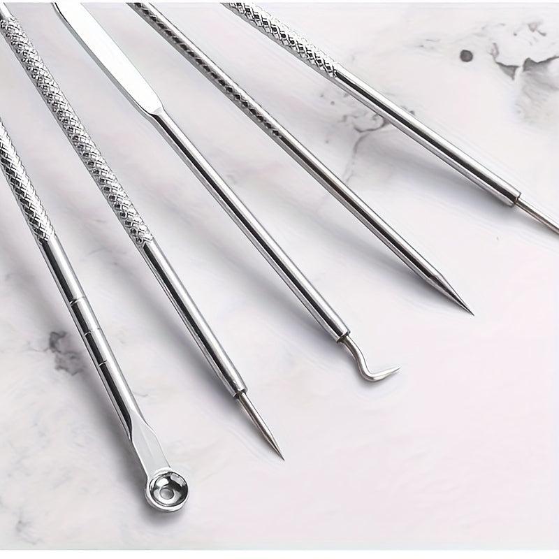 5pcs Stainless Steel Blackhead Remover Pimple Popper Tool