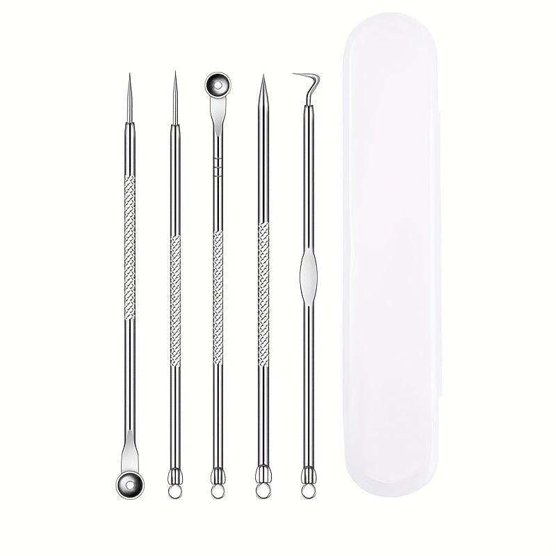 5pcs Stainless Steel Blackhead Remover Pimple Popper Tool