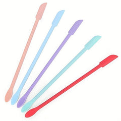 3pcs Makeup Spatulas Set Double Ended Silicone Spatula Scraper Set