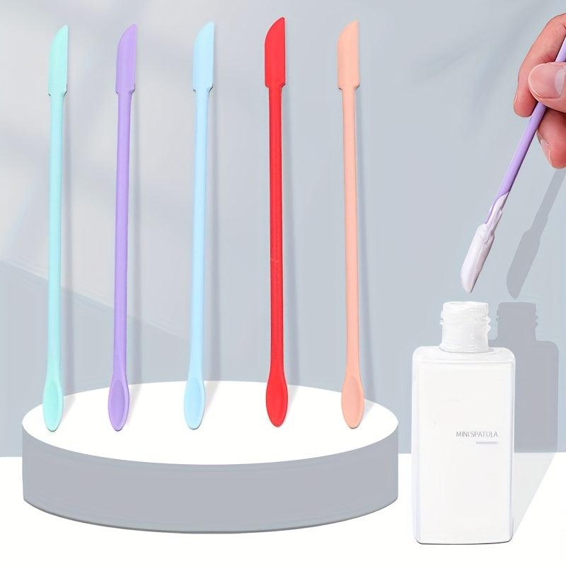 3pcs Makeup Spatulas Set Double Ended Silicone Spatula Scraper Set