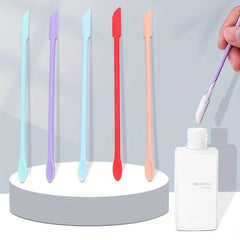 3pcs Makeup Spatulas Set Double Ended Silicone Spatula Scraper Set