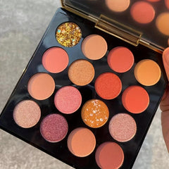 Retro 16 Eyeshadow Palette Matte Pearly Nude Blush All in one Makeup Palette