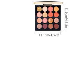 Retro 16 Eyeshadow Palette Matte Pearly Nude Blush All in one Makeup Palette