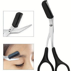 4Pcs Eyebrow Grooming Set Nail Clipper Eyebrow Shaping Razor & Scissors
