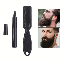 Beard Pen Beard Filler Pencil And Brush Enhancer Waterproof Long Lasting Styling