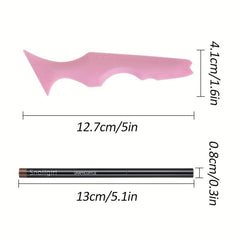 Eyeliner Stencil Set & Pencil - Winged Liner Aid, Eyebrow Stencil, Makeup Tool